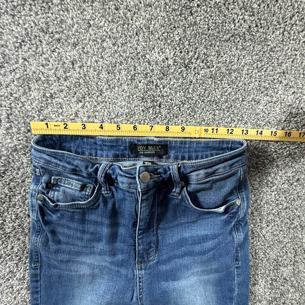 Judy Blue Womens High Waisted Skinny Jeans Medium Wash Size 7/28 - Picture 7 of 10